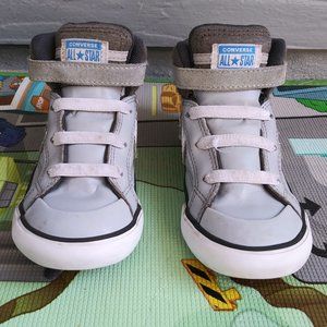 Toddler/Kids Gray Converse High Top Sneakers